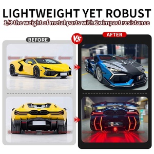 ชุดแต่ง Lamborghini Revuelto อัพเกรดเป็นสไตล์ DK คาร์บอนไฟเบอร์แห้ง ประกอบด้วยลิ้นหน้า สเกิร์ตข้าง ฝากระโปรงหน้า สปอยเลอร์หลัง ดิฟฟิวเซอร์หลัง - Product Image 5