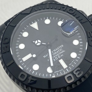 นาฬิกาข้อมือสแตนเลสสตีลสำหรับผู้ชายแบล็ค วอร์ริเออร์ หน้าปัดสีดำ สายยางสีดำ พร้อมกลไก NH35 - Product Image 5