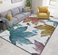 Tapis modernes à poils ras, tissés à la machine, réversibles et antidérapants pour salon et chambre à coucher