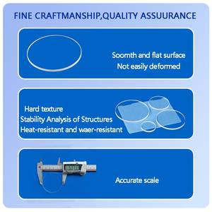 도매 사용자 정의 크기 1mm 1.5mm 1.6mm 두께 초박형 석영 웨이퍼 유리 시트 전자 제품 용 금도금 - Product Image 2