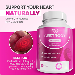 Suplemento de hierbas de fibra dietética OEM 5000m Cápsulas de raíz de remolacha Dropshipping 60 Cápsulas de polvo de remolacha Vitaminas - Product Image 5