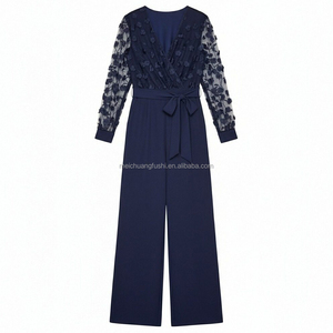 <span class=keywords><strong>Mono</strong></span> Elegante de Malla con Bordado Personalizado para Mujer, Traje Formal para Dama - Product Image 4