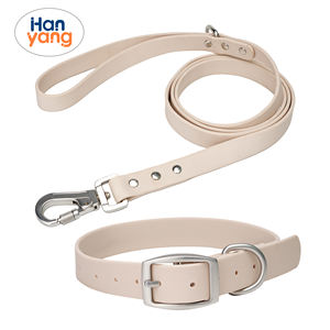 HanYang OEM diseño personalizado <span class=keywords><strong>popular</strong></span> Gran oferta ajustable impermeable espesor PVC perro Correa al por mayor suave <span class=keywords><strong>Collar</strong></span> y Correa conjuntos - Product Image 5