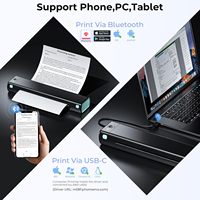 Imprimante thermique portable A4 sans fil pour documents mobiles, idéale pour les voyages, les affaires et le bureau, sans encre, format lettre 210 mm