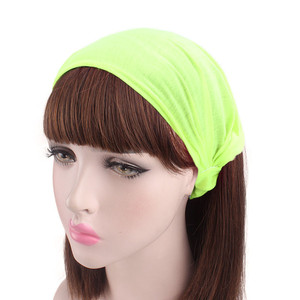 Accesorios para el cabello para mujer, banda ancha para el cabello para niña, diadema lisa de algodón sólido para deporte, Diadema de algodón para Yoga - Product Image 1