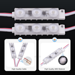 SMD2835 175 ลําแสงมุม IP68 กันน้ํา LED โมดูลไฟ 7000K AC 110V 220V แรงดันไฟฟ้าสูง 3LED 12V DC ฉีดสีขาว - Product Image 3