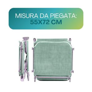 Folding Sun Lounger With <b>Canopy</b> 180x55x62 Cm Portable Outdoor Beach Chair With Carrying Bag - Product Image 4