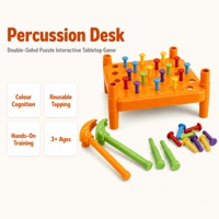 Jouets sensoriels Montessori en plastique avec marteau et piquets pour développer la motricité fine des tout-petits SY