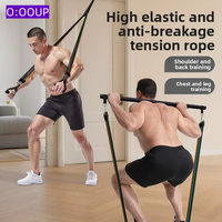 Equipo de entrenamiento de espalda de alta resistencia para dominadas y pulldowns, banda elástica de material PP para desarrollo de pecho, para uso doméstico