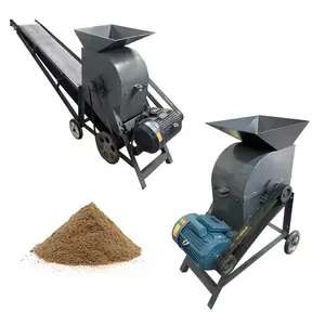 Industrial Small Movable Type Electric Coal Crusher Crushing Mill Machine Soil Charcoal Powder Crushing Making Machine