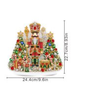 Ornement de Noël à suspendre en perles et diamants à faire soi-même pour la décoration de couronne de Noël