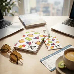 Personalized Custom Pu Leather Passport <b>Holder</b> & Luggage Tag Business Gift <b>Wallet</b> 2026 Hot Selling Fashion Travel Bundle - Product Image 5