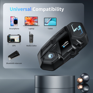 FODSPORTS 1-2KM Comunicación inalámbrica Motocicleta Intercomunicador Casco Bluetooth Intercomunicador Auriculares Bluetooth Casco Intercomunicador - Product Image 4