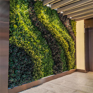 屋外装飾用 グリーンウォール背景 人工ツゲパネル 緑の植物 花の壁 - Product Image 4
