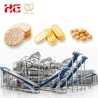 Ligne de fabrication de chips de riz industrielles entièrement automatiques, système de production de snacks à base de riz