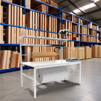 Banc de travail multifonctionnel Bodur Industrial pour charges lourdes en acier laminé à froid avec plateau en MDF, hauteur réglable, série Easy pour ligne de production