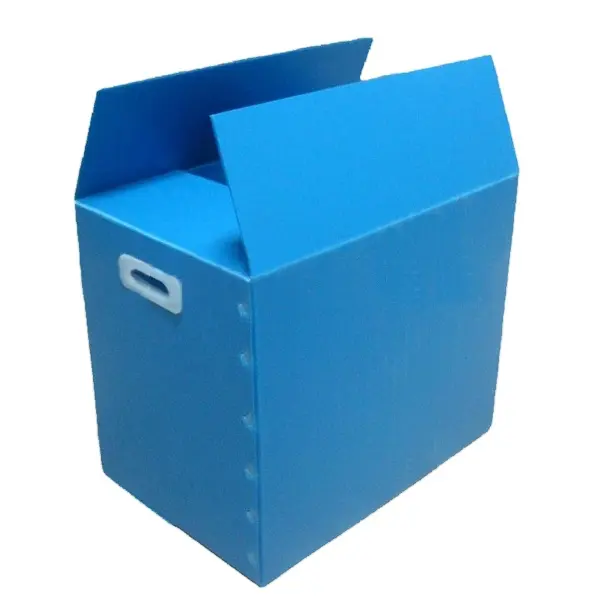 Style ondulé en plastique de carton de boîte de rangement de polypropylène pliable et empilable