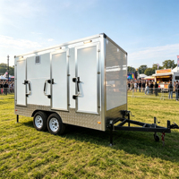 Toilettes portables de luxe haut de gamme, durables, évacuables, étanches et ventilées, avec panneaux sandwich, pour les chantiers de construction, les événements et les entreprises