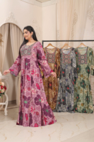 Abaya maxi ouverte traditionnelle pour femmes musulmanes, abaya plissée sur mesure pour femmes modestes, robe islamique de Dubaï