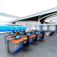 JCCX-2 Offre Spéciale Mobilier de bureau commercial Cadre en acier Centre de commande Personnel Poste de travail Moniteur Console Bureau