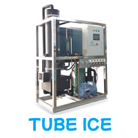 Máquina de Hielo en Tubo Industrial de Alta Calidad, Fábrica de Hielo en Tubo para Bares, Restaurantes, Supermercados, Industria de Refrigeración, CE