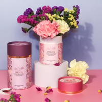Tamis cylindriques de luxe personnalisés Salière de mer jetable Tube de papier pour poudre d'épices Emballage de bidon Shaker supérieur pour le vin