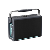 Mesin Karaoke SODLK S1117 200W Speaker Portabel Tahan Air IPX6 dengan 2 Mikrofon Nirkabel Mendukung TWS/Kartu TF/USB/AUX/Live