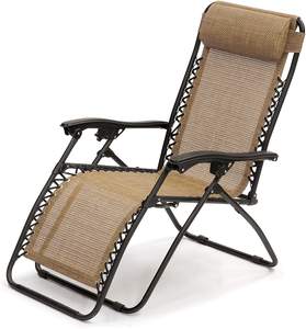 Silla Reclinable Ajustable de <span class=keywords><strong>Gravedad</strong></span> <span class=keywords><strong>Cero</strong></span> Best Choice Products para Patio, Piscina, Playa, <span class=keywords><strong>Tumbona</strong></span> - Product Image 1