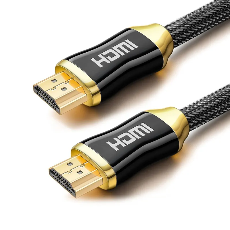 Yüksek kaliteli naylon 4K/8K yüksek çözünürlüklü profesyonel HDMI kablosu HDMI 2.1 2.0 kablosu