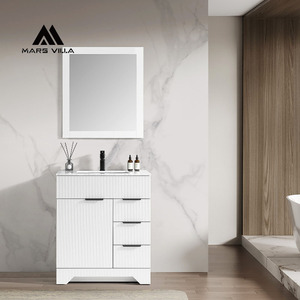 <span class=keywords><strong>Mobile</strong></span> <span class=keywords><strong>bagno</strong></span> moderno su misura Mars Villa Project con lavabo fuori centro a pavimento - Product Image 4