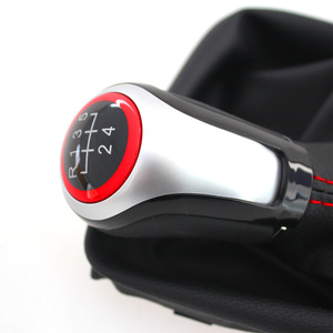 Car Gear <b>Shift</b> <b>Knob</b> For Seat Leon 3 5 Speed 6 Speed Aluminum Alloy Red Ergonomic Design - Product Image 2