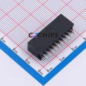 DB2EVC-2.54-10P-BK Plug-in Terminal Block Through hole,P=2.54mm Connector Board-to-Board / Socket - Closed 1x10P 2.54mm Black - Product Image 2