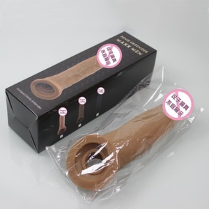Guaina Pene Estensibile da 21 Cm per Ingrandimento, Preservativo Riutilizzabile per Ritardare l'Eiaculazione, Giocattoli Sessuali per <span class=keywords><strong>Uomo</strong></span>, Articoli Intimi da Sex Shop - Product Image 2
