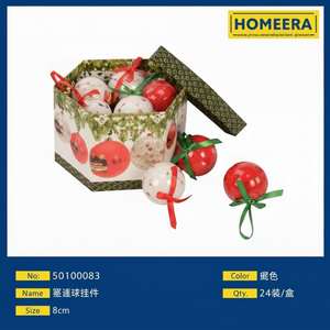 All'ingrosso 8cm ornamenti di natale due colori Mix Pack tecniche fatte a mano su misura Per decorazioni Per la casa 24 scatole Per cartone - Product Image 1