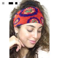 Nouveau Bandeau Imprimé à Nœud Large Style Tie-Dye pour Sport et Yoga – Accessoire Cheveux Vente en Gros