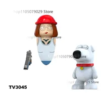 Figuras de Acción de Family Guy, Peter, Bloques de Construcción, Mini Figuras de Plástico, Juguete de Construcción de 40 Piezas, Rompecabezas, Regalo para Mayores de 14 Años