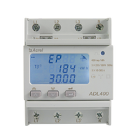 Acrel ADL400 3P3W Medidor de energía de riel DIN Max 80A Corriente de entrada de conexión directa 3*10(80)A 3*220/380V Pantalla LCD para sistema IoT
