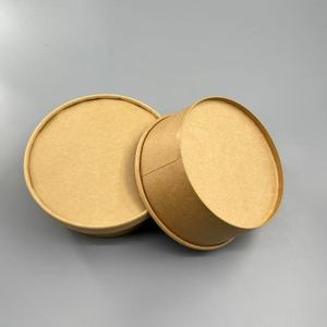 Bol en papier kraft rond écologique en pâte vierge, jetable, pour emballage alimentaire à emporter, idéal pour soupes chaudes et salades - Product Image 5