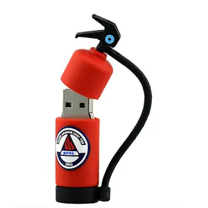 Extintor de incêndio vermelho usb16gb com logotipo personalizado