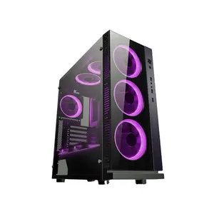 W系列W3发光二极管/RGB钢/铝/钢化玻璃ATX全塔电脑游戏盒价格优惠盛阳科技