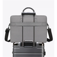 Sac à main décontracté grand format imperméable et antichoc unisexe, sac à main en polyester doux avec fermeture éclair pour ordinateur portable, travail, affaires