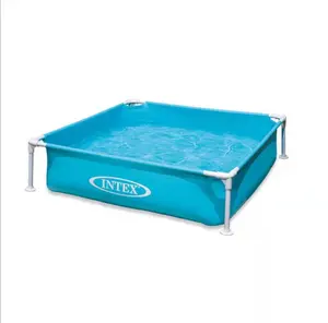 INTEX 57173免费充气矩形支架儿童钢池海洋婴儿球池儿童游泳池钓鱼盆