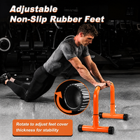 Barre de pompes portable en acier robuste pour entraînement musculaire des bras et musculation