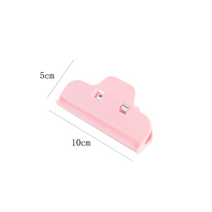 Fengji – Clip de scellage pour sacs alimentaires, en plastique, réutilisable, résistant à l'humidité, pour le stockage des collations de cuisine, gris, rose, beige - Product Image 4