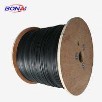 Câble optique aérien autoportant entièrement diélectrique OEM ASU 2-24 fibres, mini-câble ADSS pour réseau FTTH aérien