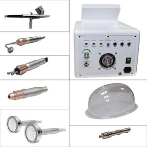 9 In1 Face Lift Microdermabrasion Vacuum Oxygen Jet Peel Hydrating Skin Whitening H2o2 Facial <b>Machine</b> for Lips US Plug - Product Image 5