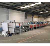 Honghua nouvelle technologie colle thermofusible point tissu faisant des machines revêtement à base d'eau machine à plastifier