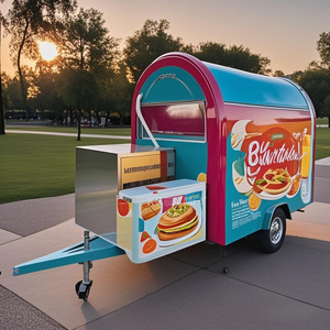 Camionnette ronde de 16 pieds pour la vente de crème glacée, avec toilettes, pour la vente de nourriture, de boissons et de jus, remorque de concession mobile - Product Image 2
