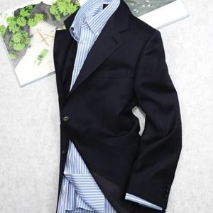 Black Fine Stripe 100% <strong>Wool</strong> Business Suits Set DIY Bespoke Single Breasted Breathable B2B Bulk Custom Made Italian/<strong>UK</strong> - Product Image 1