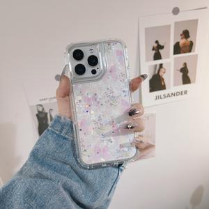 Offre Spéciale époxy <span class=keywords><strong>coque</strong></span> papier paillettes Bling Anti-choc étuis pour téléphone portable pour <span class=keywords><strong>OPPO</strong></span> Realme Note 60 4G - Product Image 3